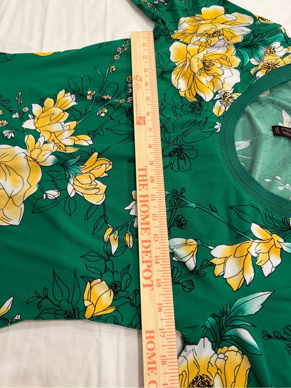 G.I.L.I. Green Maxi Dress with Yellow Floral Print - Picture 3 of 7